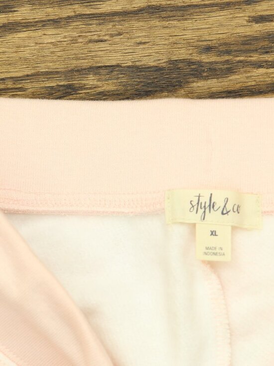 Style&Co. Pink Style Co Printed Jogger Pants Camo Xl Sz XL main image 4